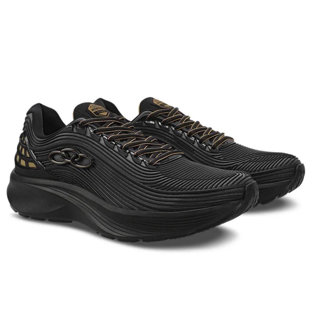 Tenis Olympikus Fluir Masculino Preto Preto 2