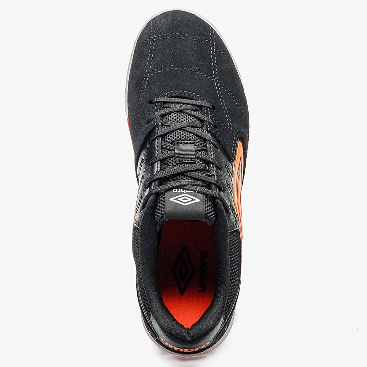 Chuteira Futsal Umbro Pro Challenge Unissex Preto Preto/Laranja 4