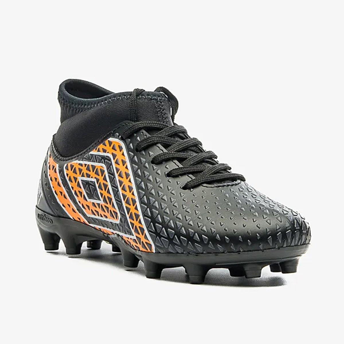 Chuteira Campo Umbro Mutant Jr Infantil Preto Preto/Laranja 3