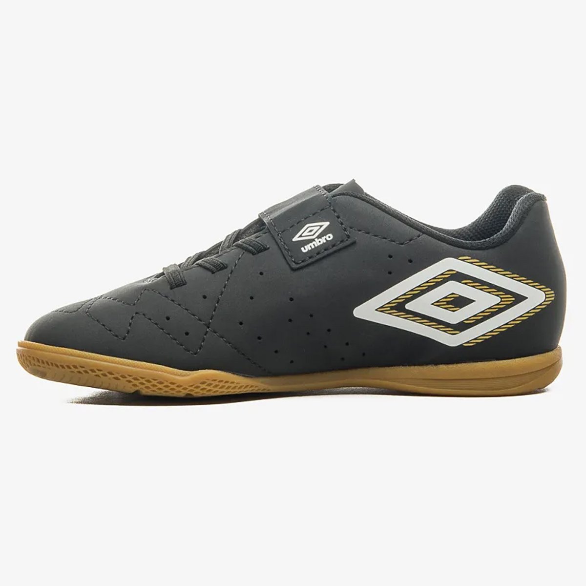 Tenis Futsal Umbro Neo Striker Infantil Preto Preto 2