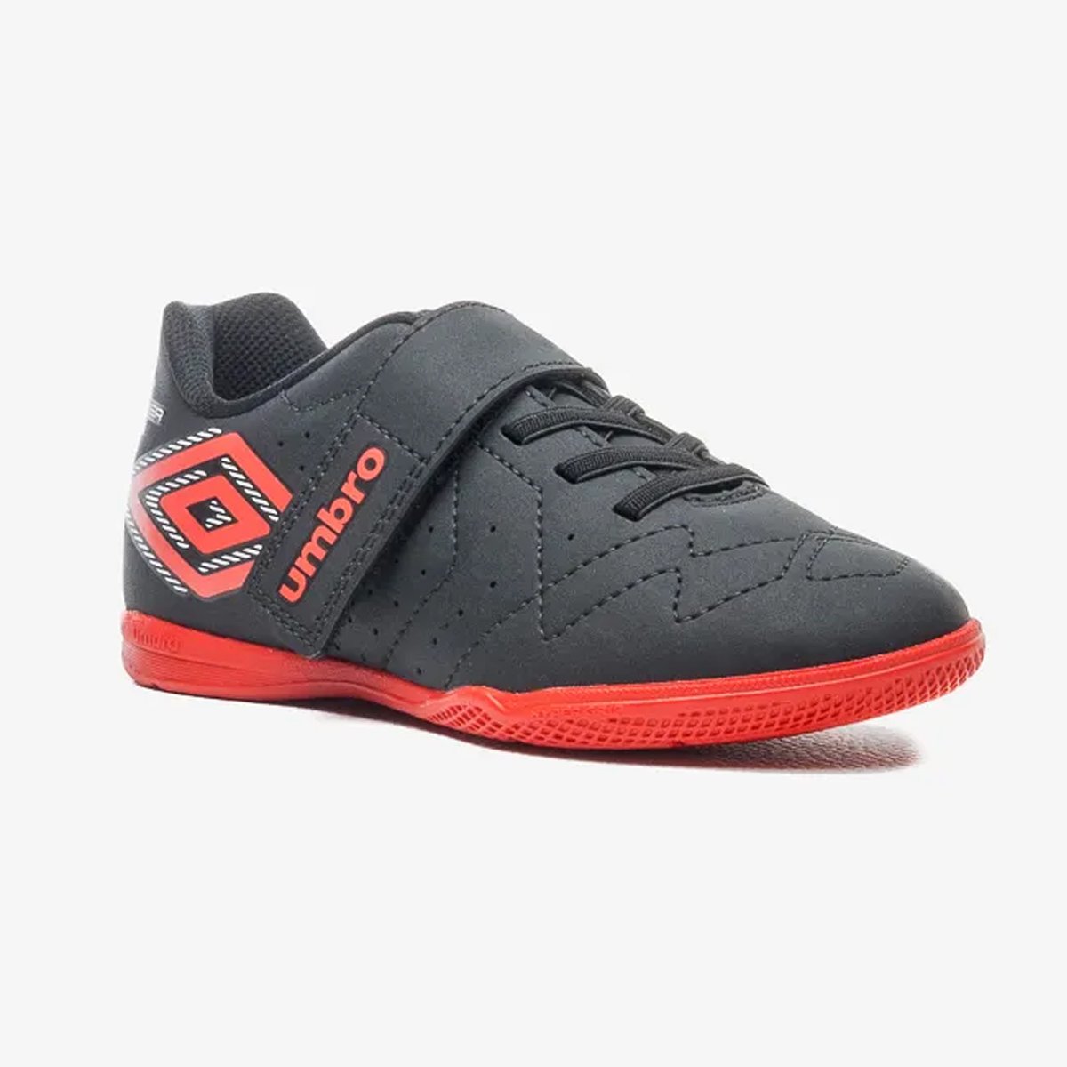 Tenis Futsal Umbro Neo Striker Infantil Preto Vermelho Preto/Vermelho 3