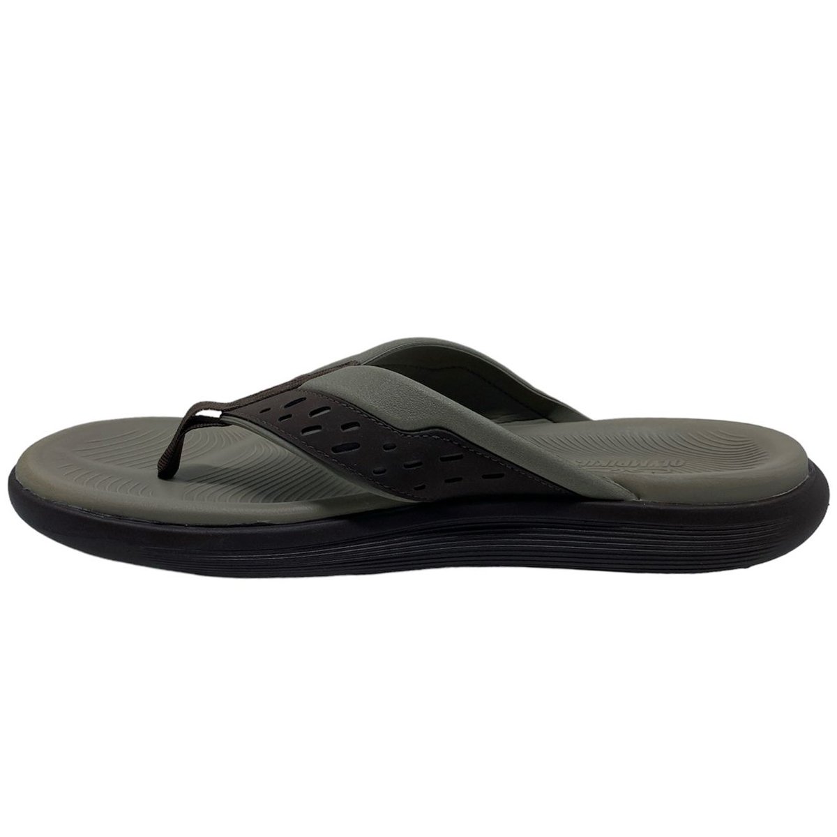 Chinelo Dedo Olympikus CARAIVA Masculino Chocolate Marrom/Bege 3