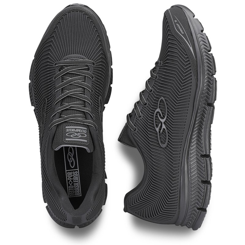 Tenis Olympikus Proof 3 Masculino Preto Preto 4