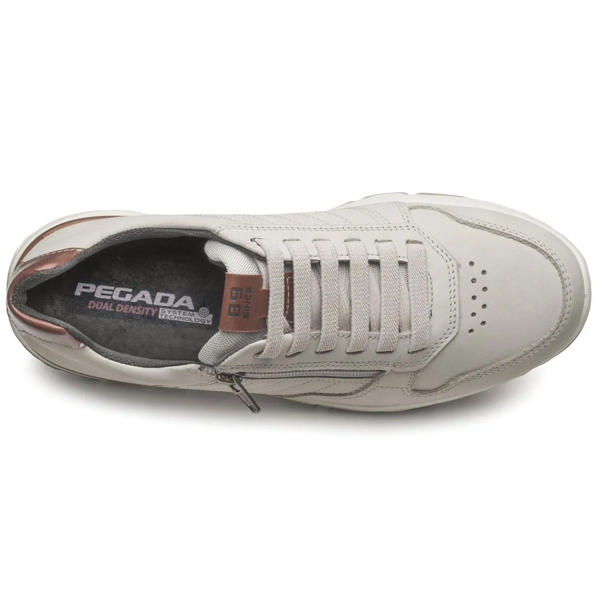 Sapatenis Pegada 111603 Masculino Gelo Off White 5