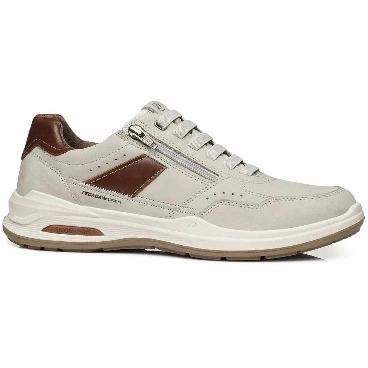 Sapatenis Pegada 110507 Masculino Gelo Off White 1