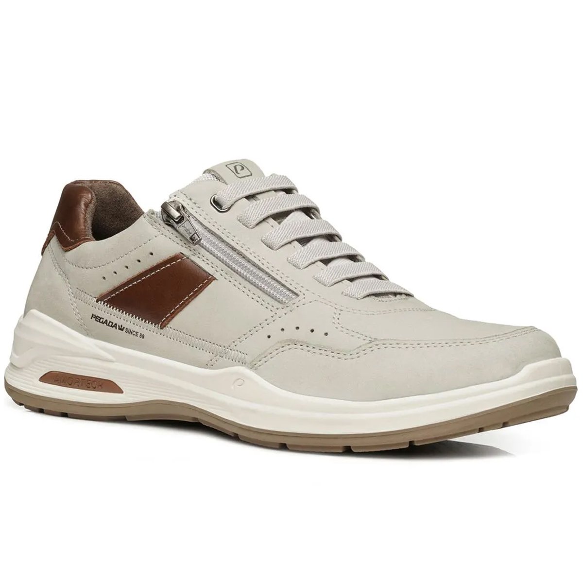 Sapatenis Pegada 110507 Masculino Gelo Off White 2