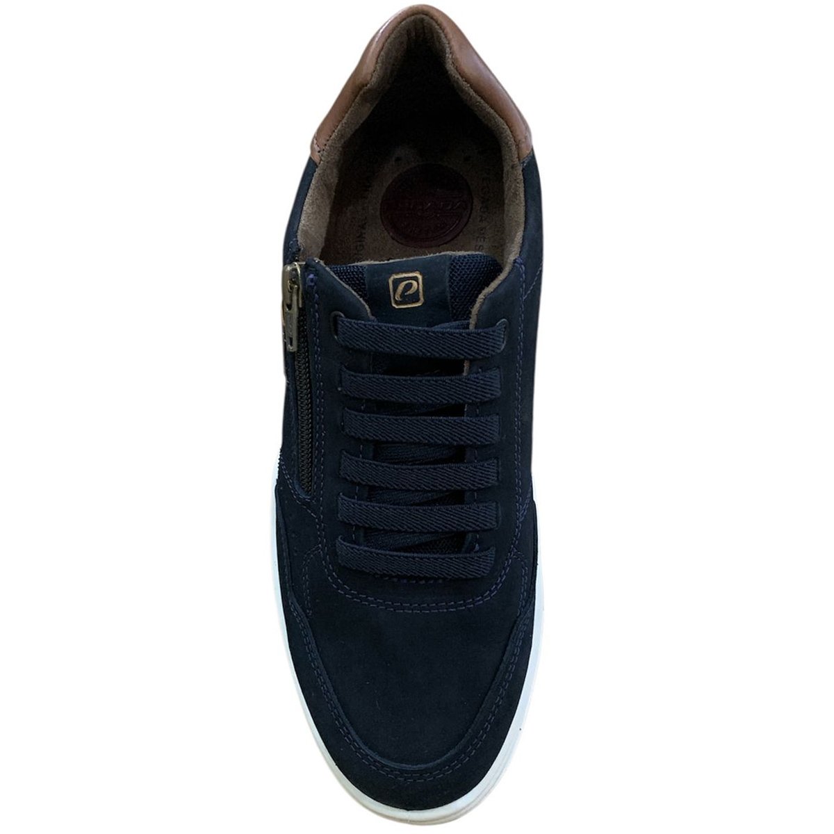 Sapatenis Pegada 110507 Masculino Marinho Azul Marinho/Conhaque 3