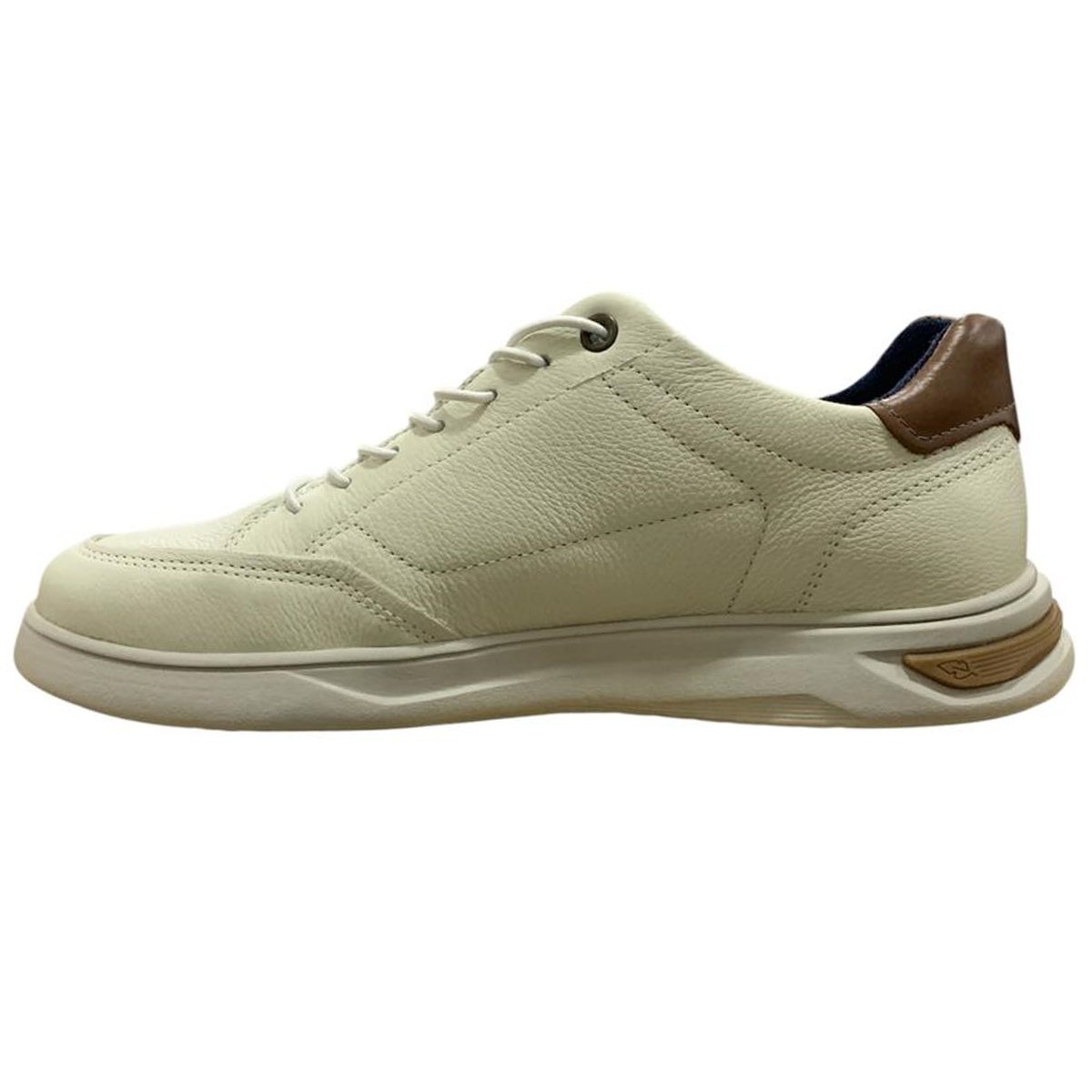 Sapatenis Pegada 112403 Masculino Milk Bege 2