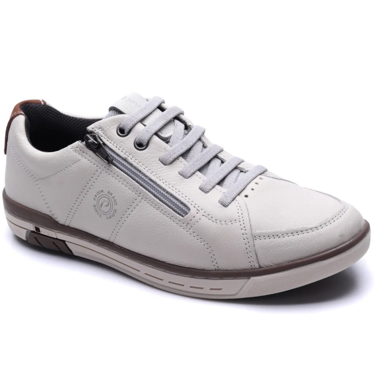 Sapatenis Pegada 119313 Masculino Milk Bege 3