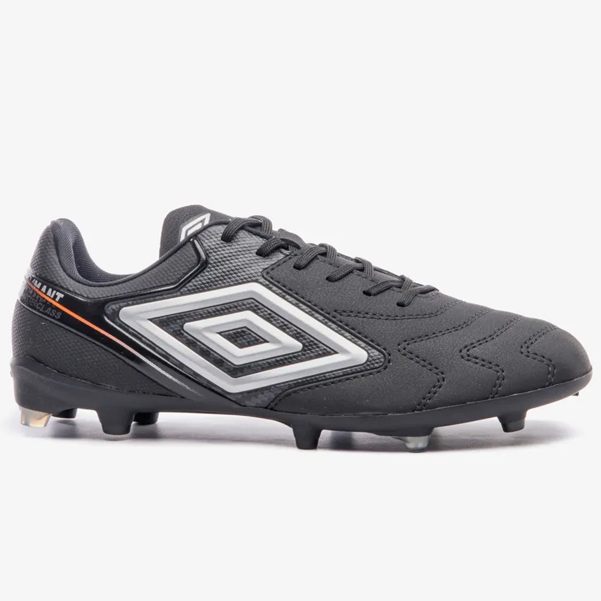 Chuteira Campo Umbro Adamant Master Class Club Unissex Preto Preto/Prata 1