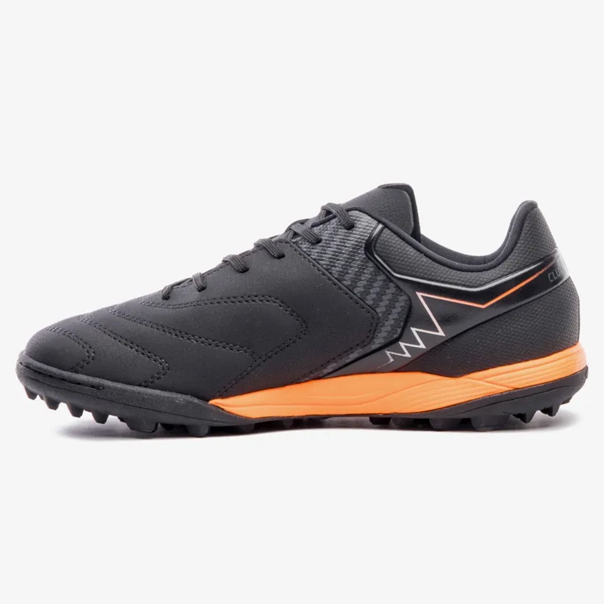 Chuteira Society Umbro Adamant Master Class Club Unissex Preto Preto/Prata/Laranja 2