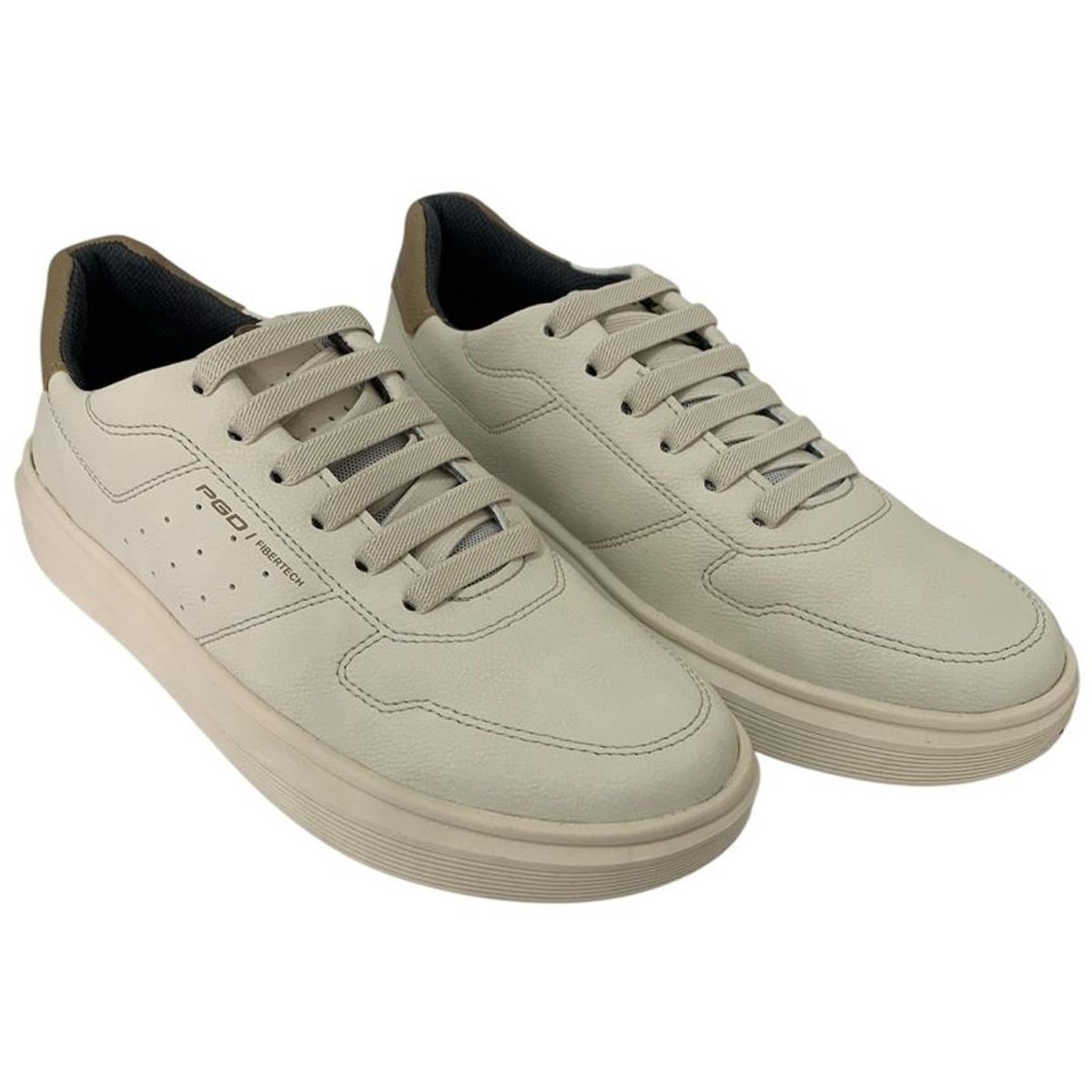 Sapatenis Pegada 172108 Masculino Milk Bege 4