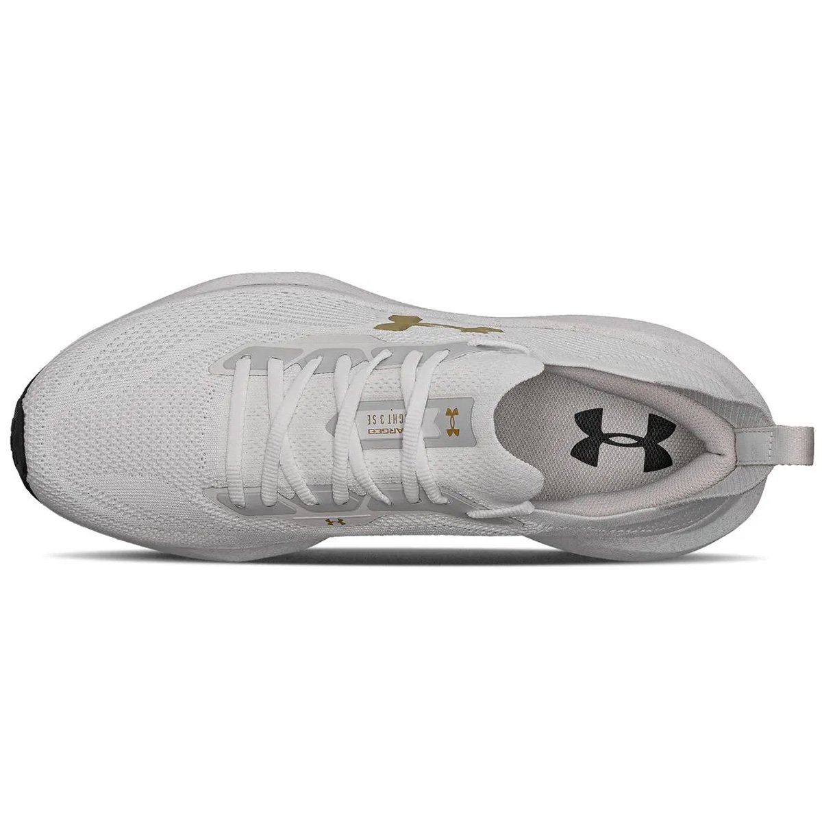 Tenis Under Armour Charged Slight 3 SE Unissex Branco Branco/Dourado 3