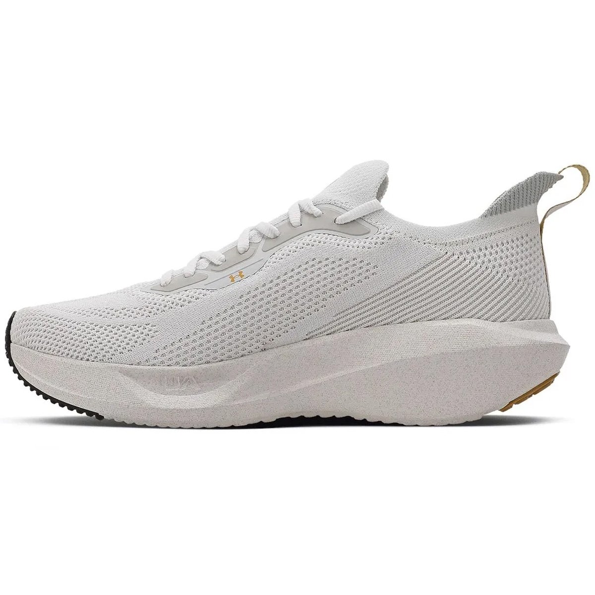 Tenis Under Armour Charged Slight 3 SE Unissex Branco Branco/Dourado 4
