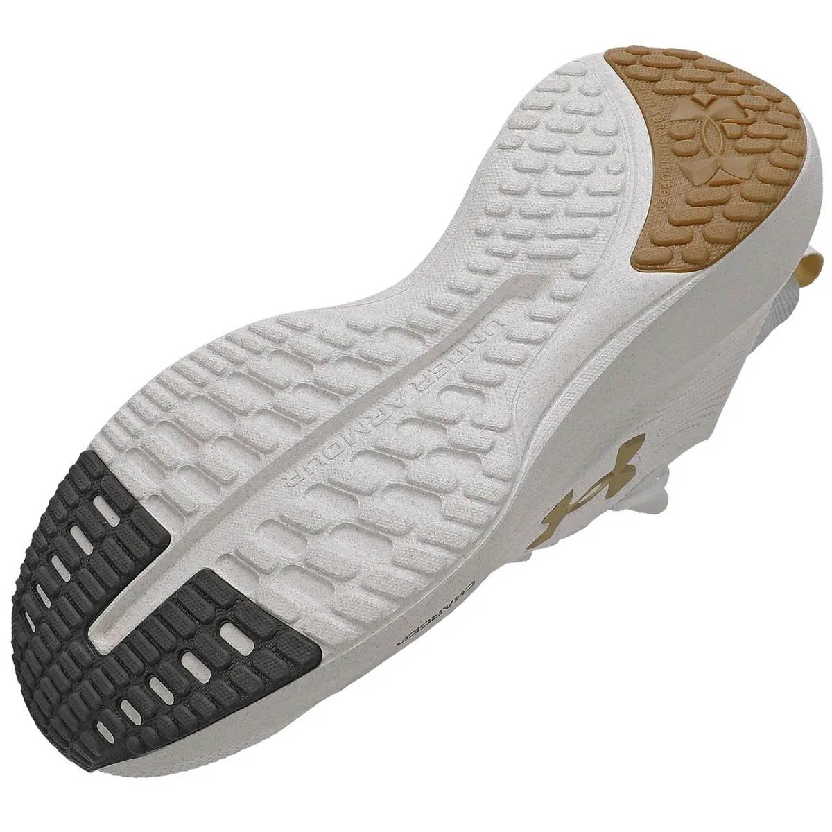 Tenis Under Armour Charged Slight 3 SE Unissex Branco Branco/Dourado 5