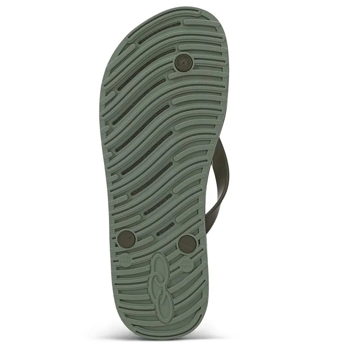 Chinelo Olympikus Livre Masculino Verde Verde Militar 5