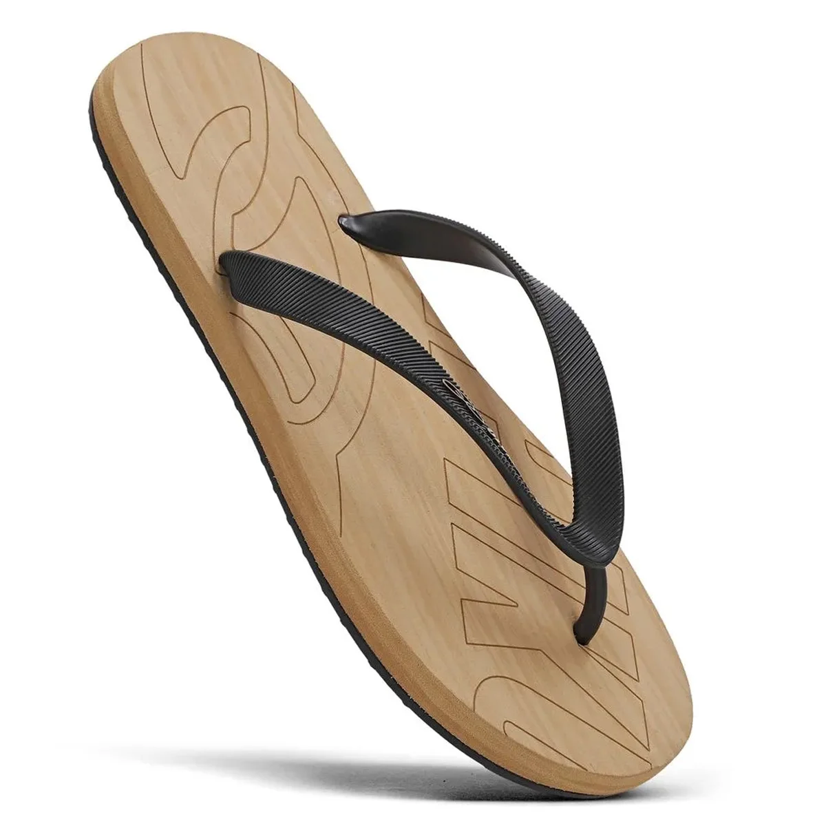 Chinelo Olympikus Livre Masculino Marrom Preto/Marrom 3