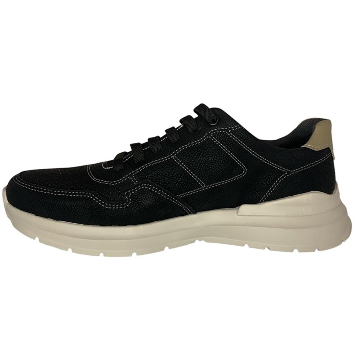 Sapatenis Pegada 172601 Masculino Preto Preto/Areia 2
