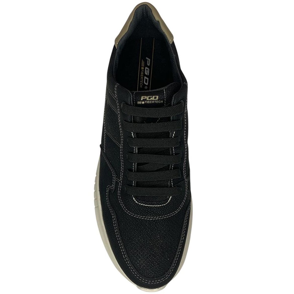 Sapatenis Pegada 172601 Masculino Preto Preto/Areia 3