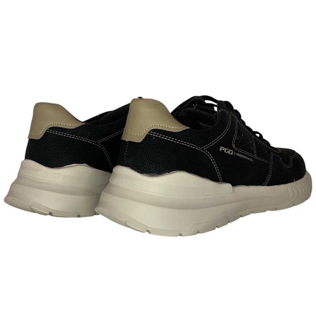 Sapatenis Pegada 172601 Masculino Preto Preto/Areia 4