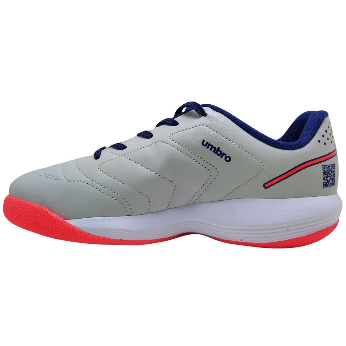 Chuteira Futsal Umbro Br Futsal Jr Infantil Cinza Cinza/Gelo 2