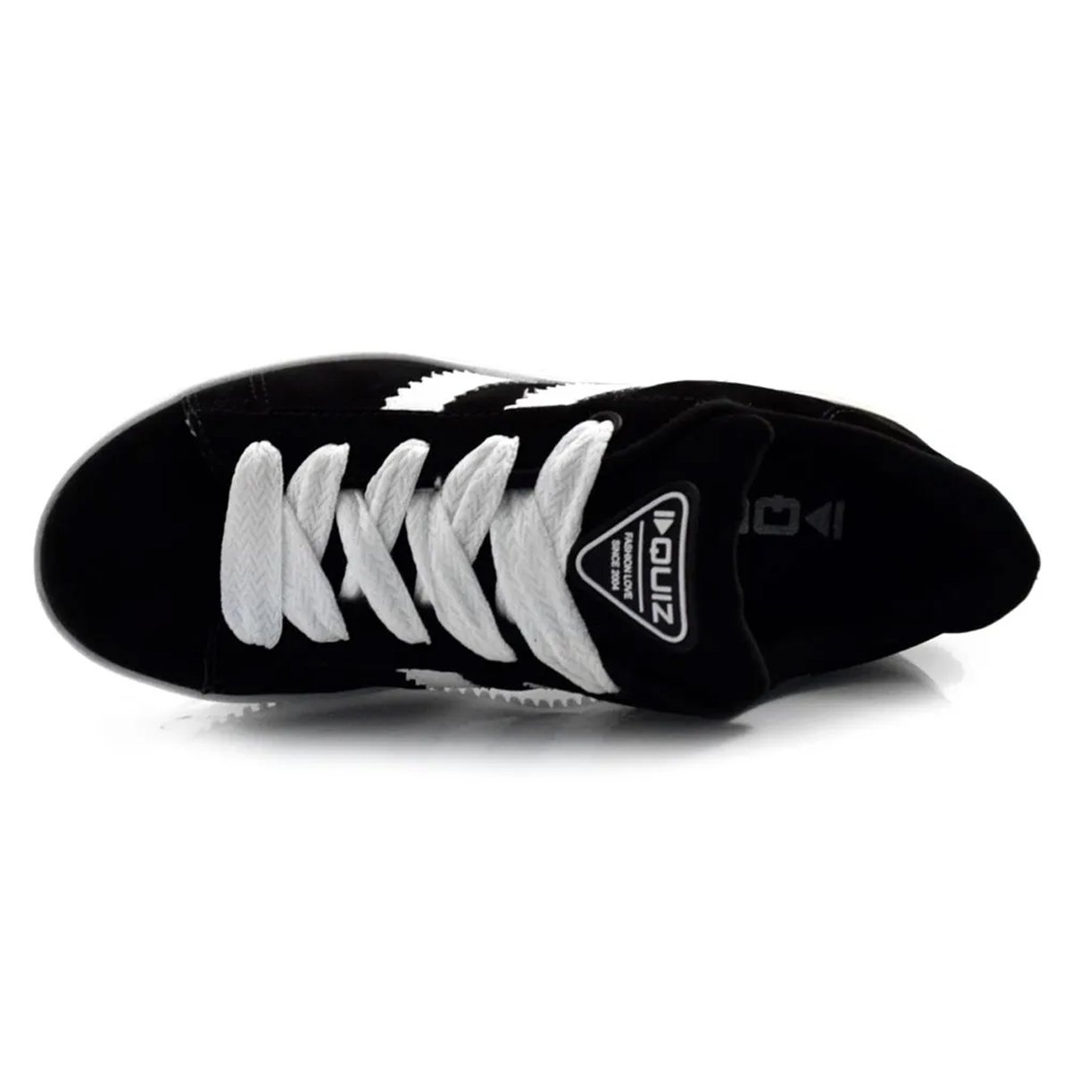 Tenis Quiz 61-1851 Feminino Preto Preto/Branco 7