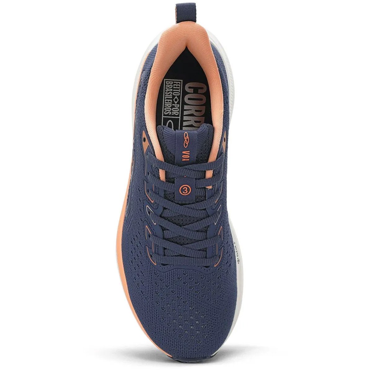 Tenis Olympikus Voa 3 Feminino Stone Azul/Salmão 4