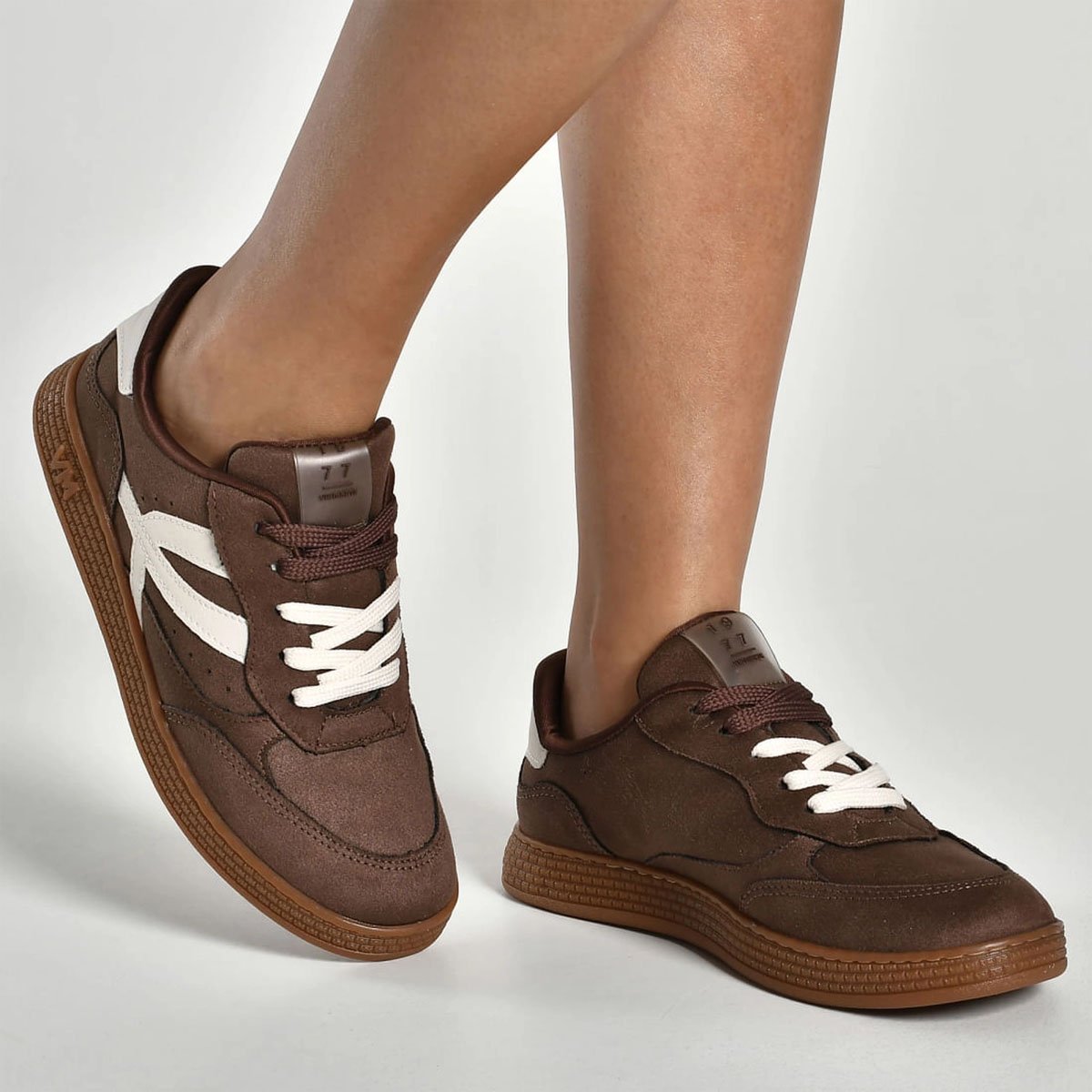 Tenis Via Marte 277-004 Feminino Marrom Marrom 4