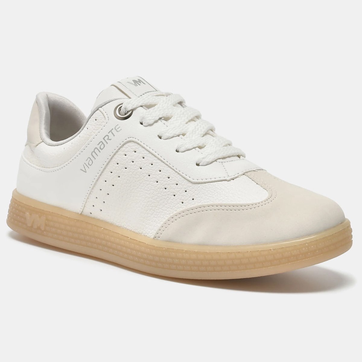 Tenis Via Marte 277-001 Feminino Gelo Off White 2