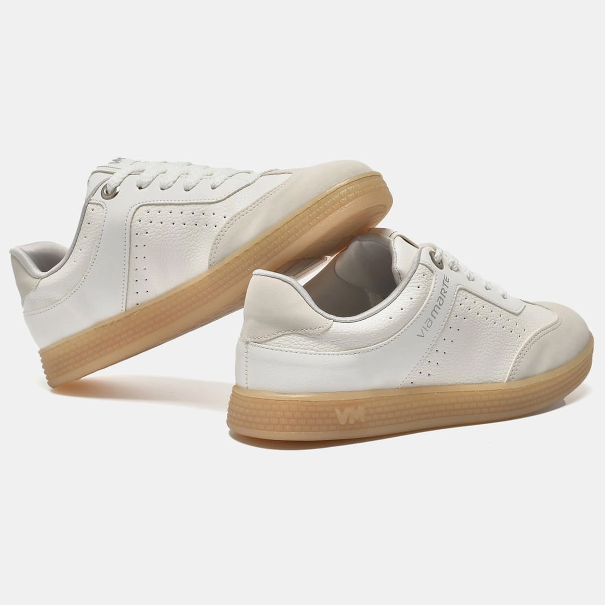 Tenis Via Marte 277-001 Feminino Gelo Off White 3