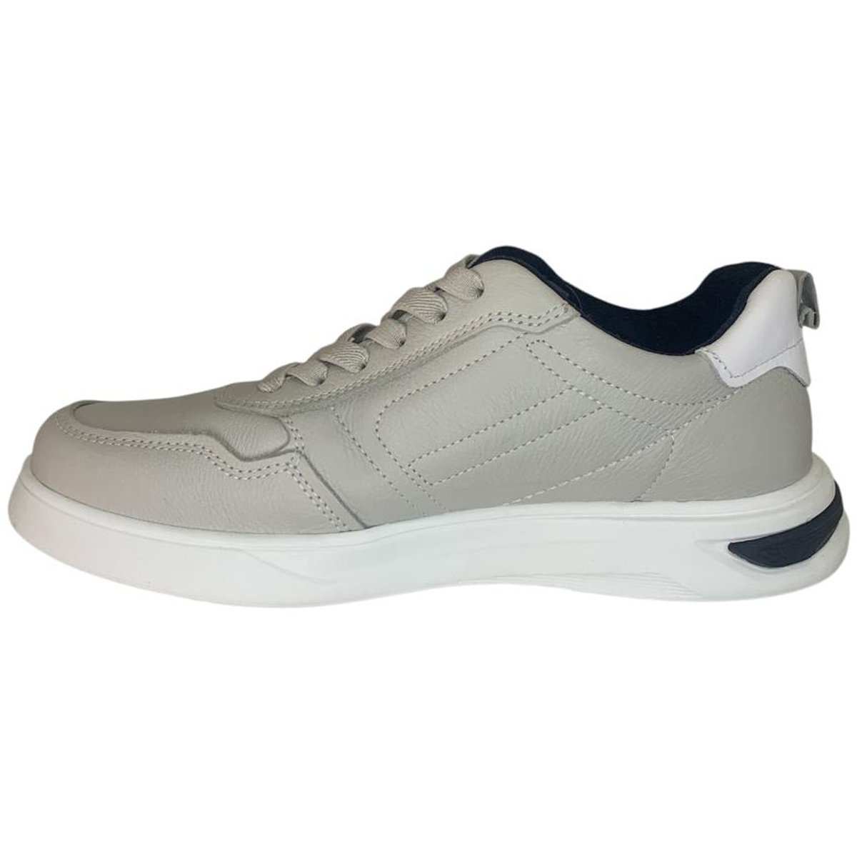 Sapatenis Pegada 112401 Masculino Branco Cinza 2