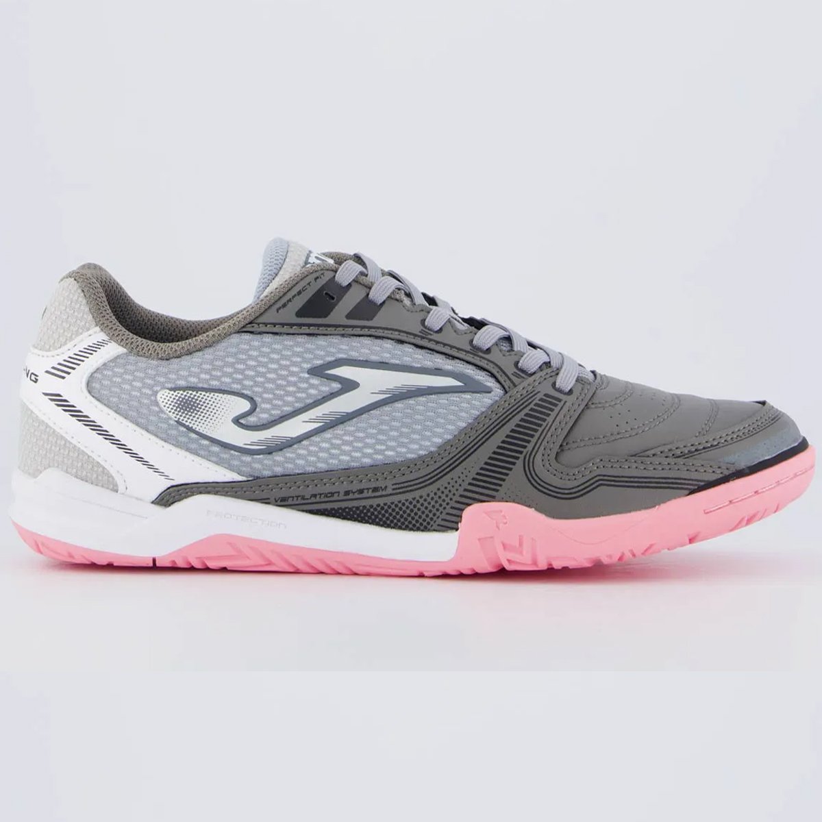 Chuteira Futsal Joma Dribling Unissex Cinza