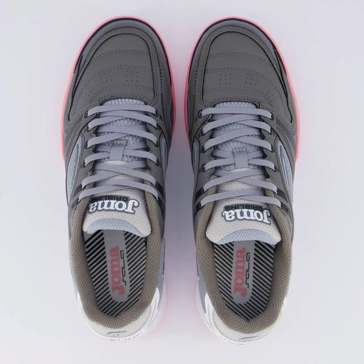 Chuteira Futsal Joma Dribling Unissex Cinza Cinza/Rosa 5