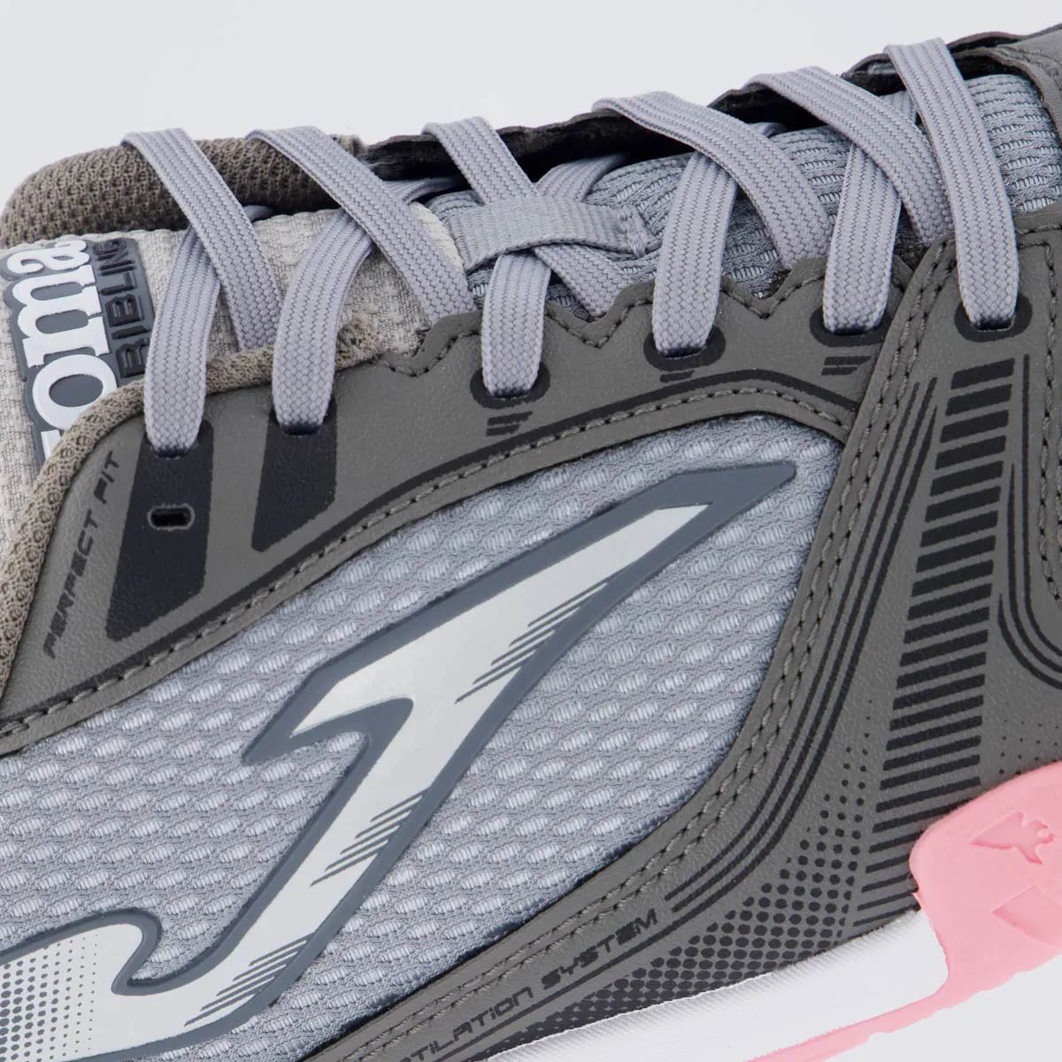 Chuteira Futsal Joma Dribling Unissex Cinza Cinza/Rosa 7