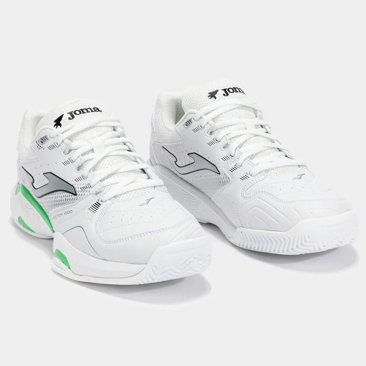 Tenis Joma Master 1000 Saibro Masculino Branco Branco/Verde 2