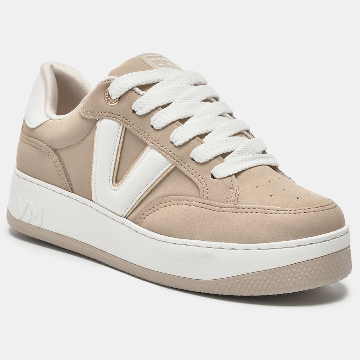 Tenis Via Marte 209-004 Feminino Saara Bege 2
