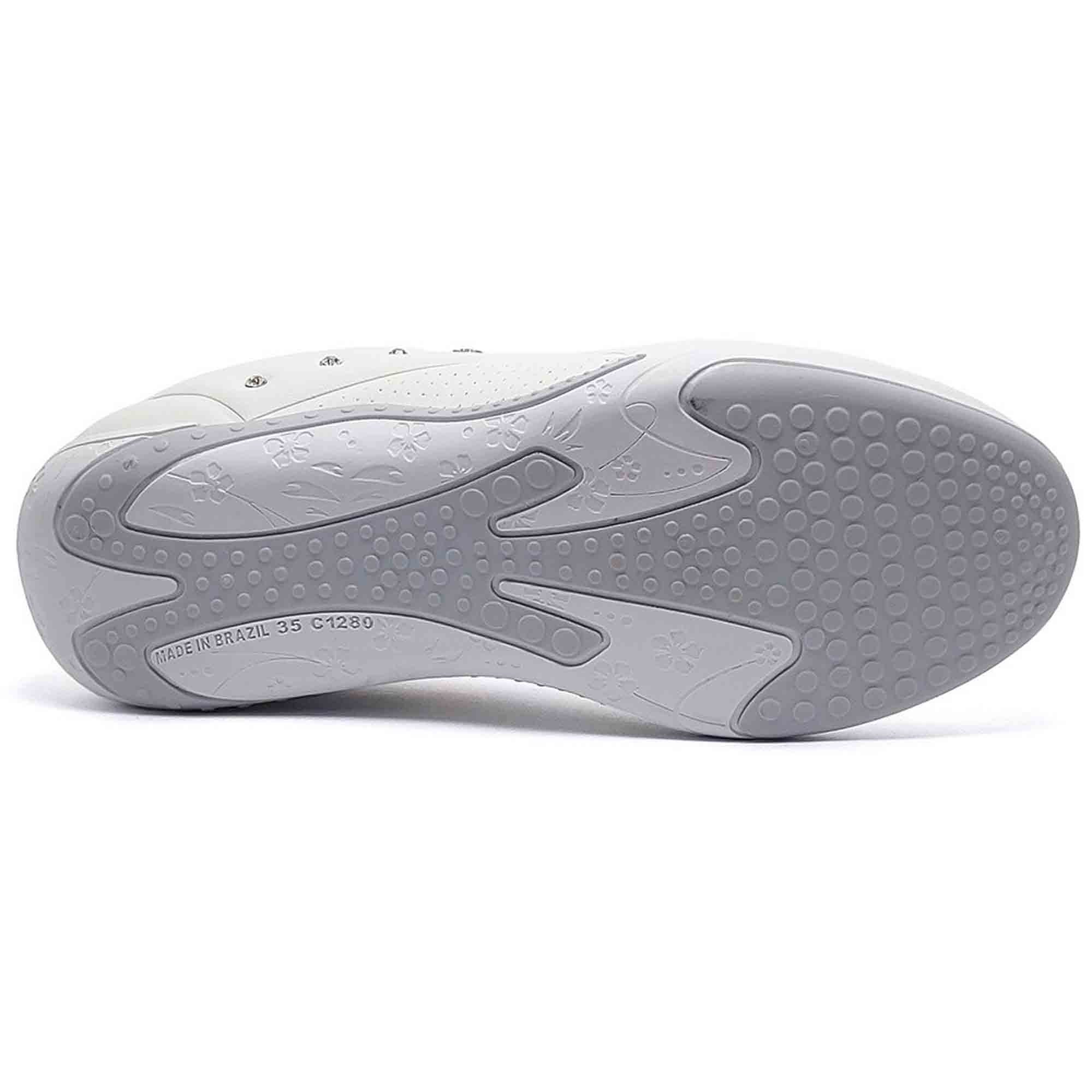 Tenis Kolosh C1286 Feminino Branco Branco 3