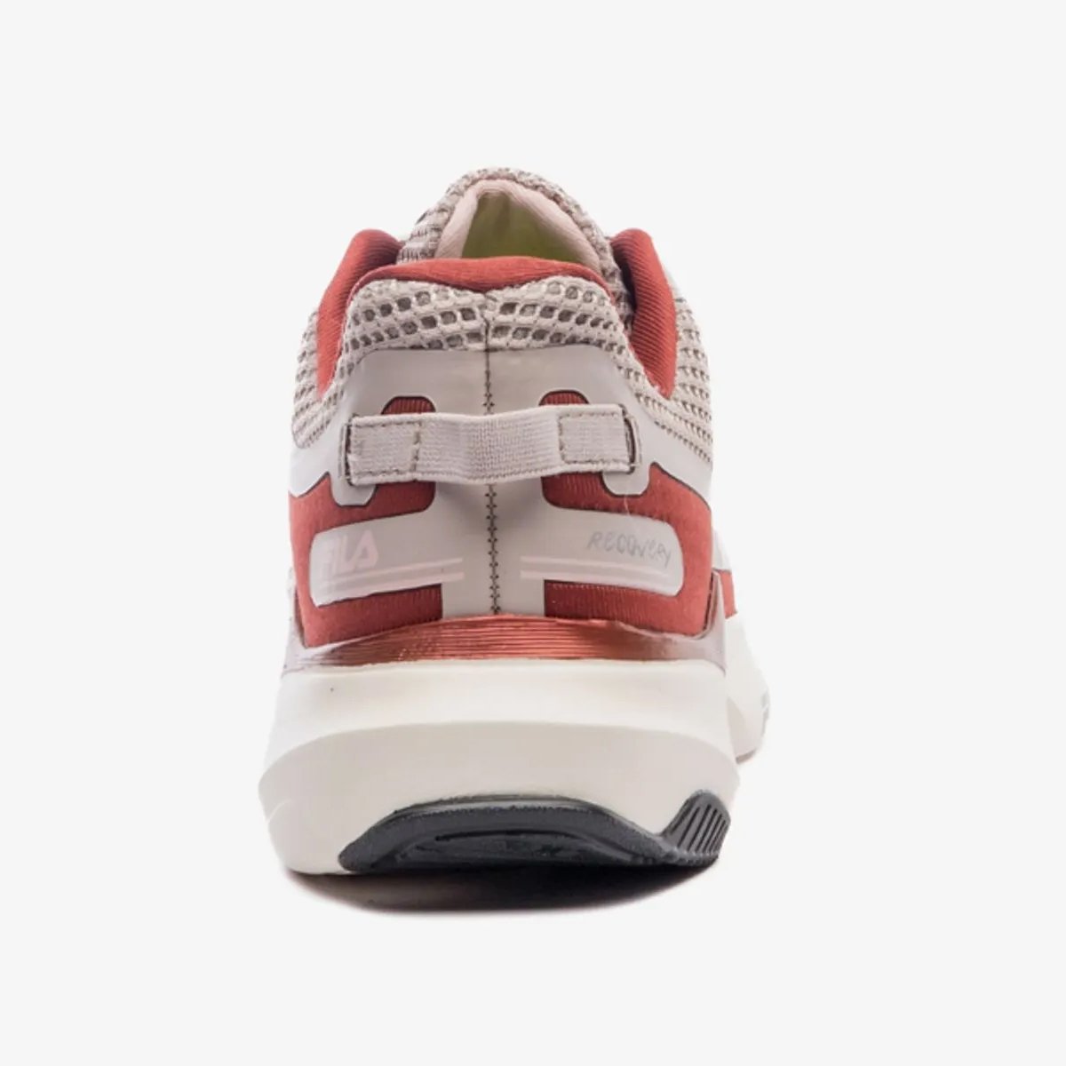 Tenis Fila Recovery Feminino Castanho Bege/Vermelho 6