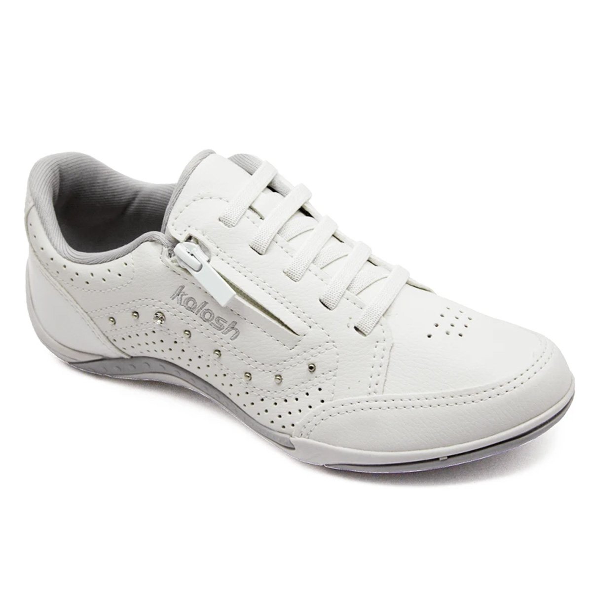 Tenis Kolosh Casual C1299 Feminino Branco Branco 2