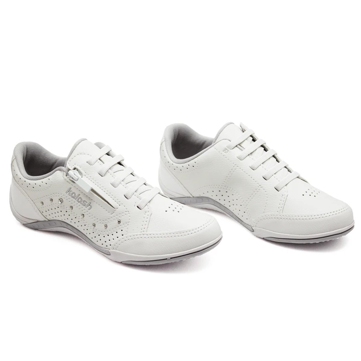 Tenis Kolosh Casual C1299 Feminino Branco Branco 3