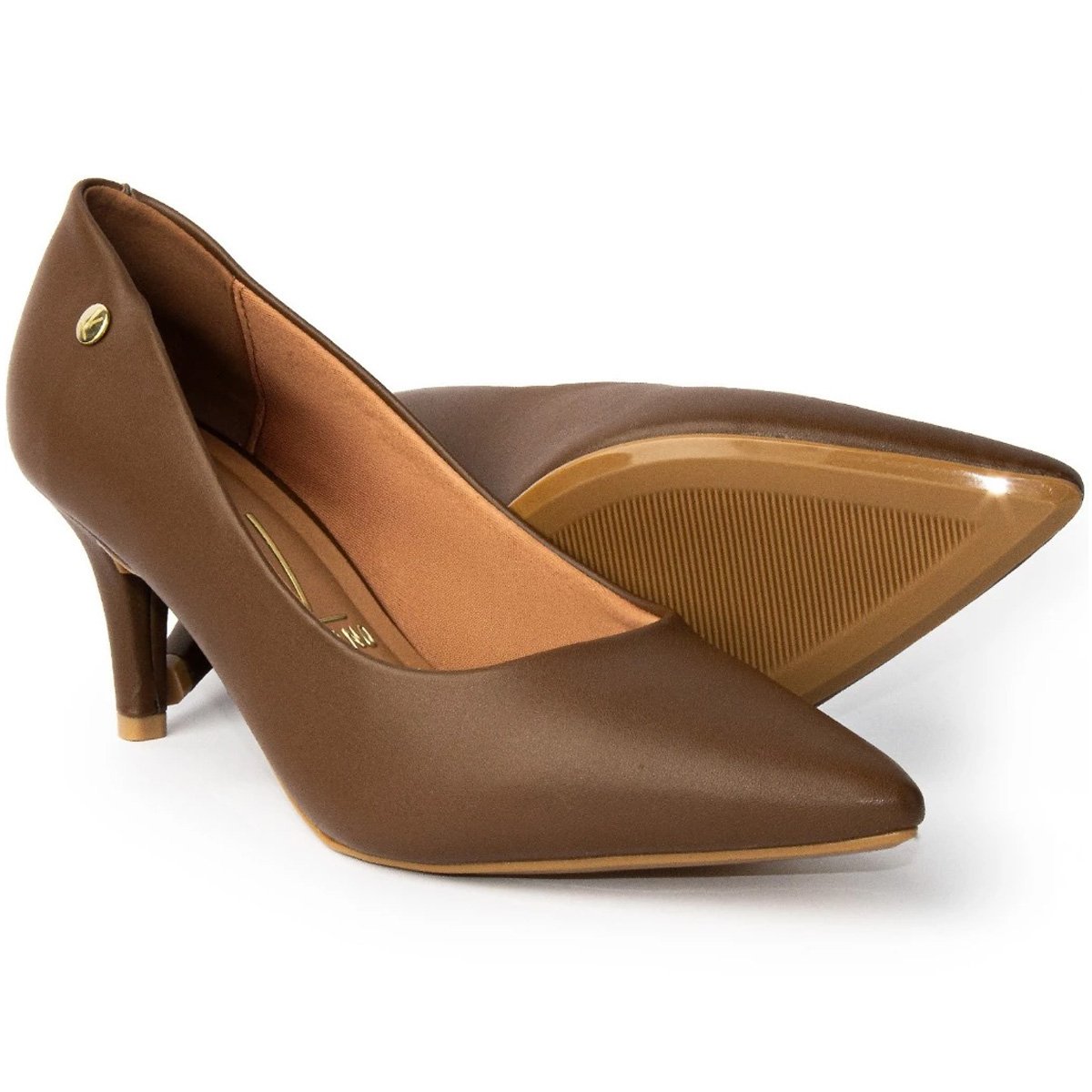 Scarpin Vizzano Salto Medio Feminino Capuccino Capuccino 3