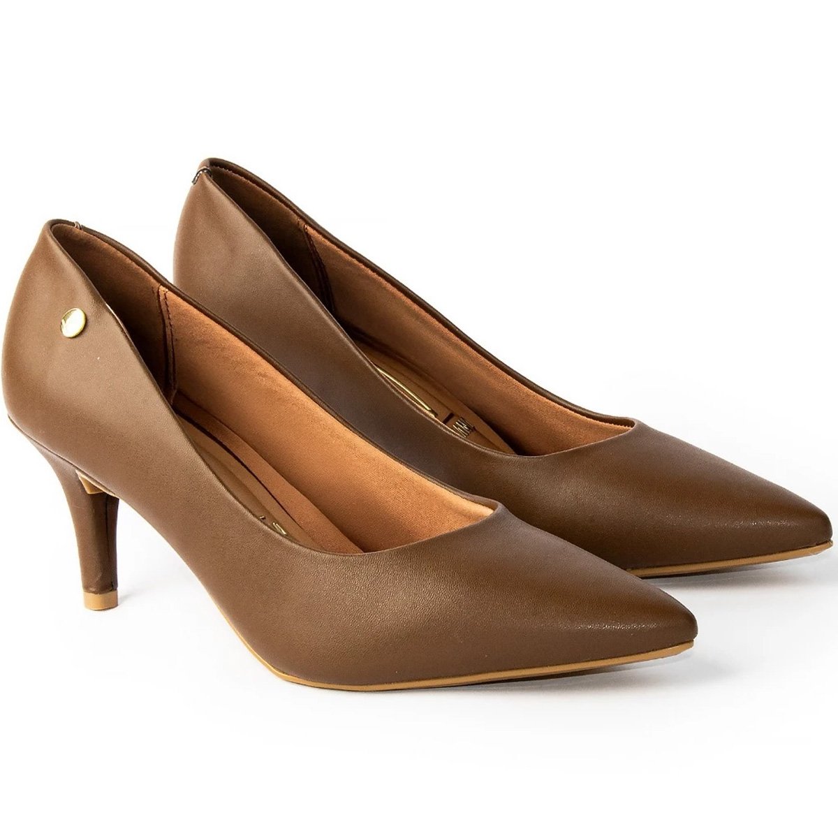 Scarpin Vizzano Salto Medio Feminino Capuccino Capuccino 5