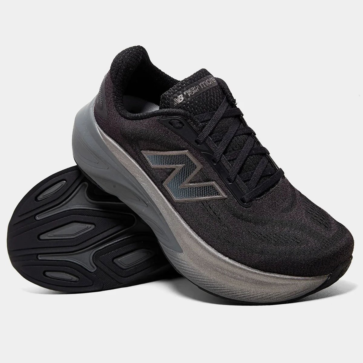 Tenis New Balance Fresh Foam X More V6 Masculino Preto Preto 3