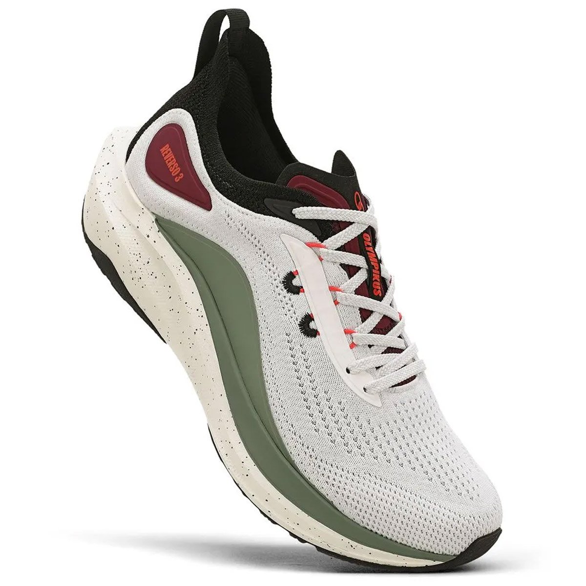 Tenis Olympikus Reverso 3 Masculino Branco Branco/Verde/Preto 2