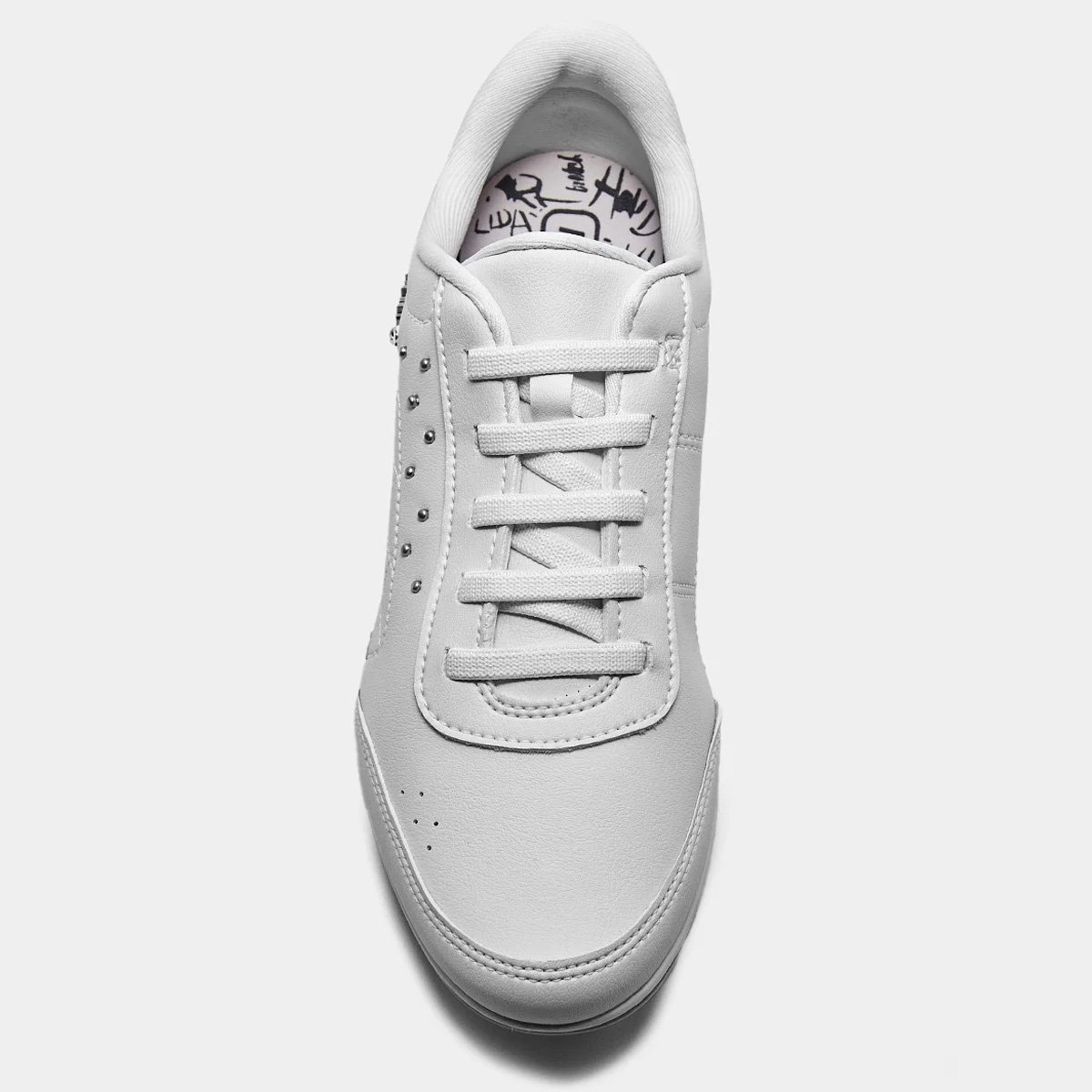 Tenis Kolosh Casual C1296 Feminino Branco Branco 4