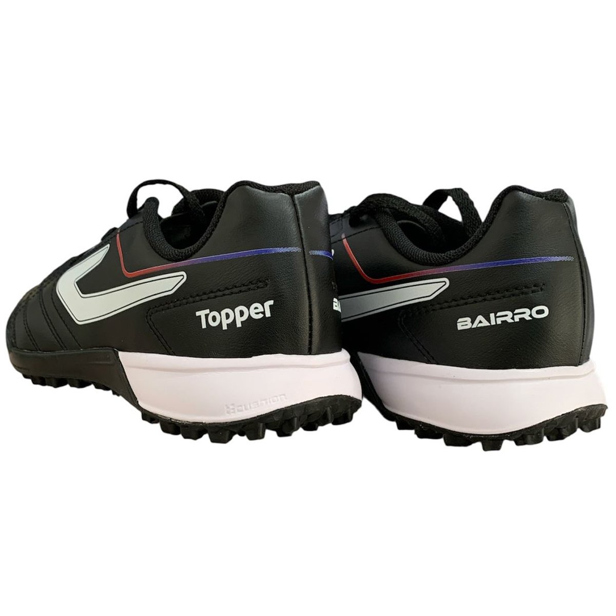 Chuteira Society Topper Bairro Unissex Preto Preto 3