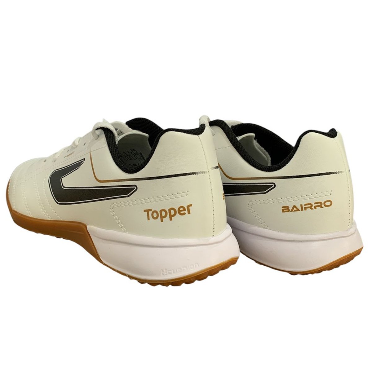 Chuteira Futsal Topper Bairro Branco Branco 3