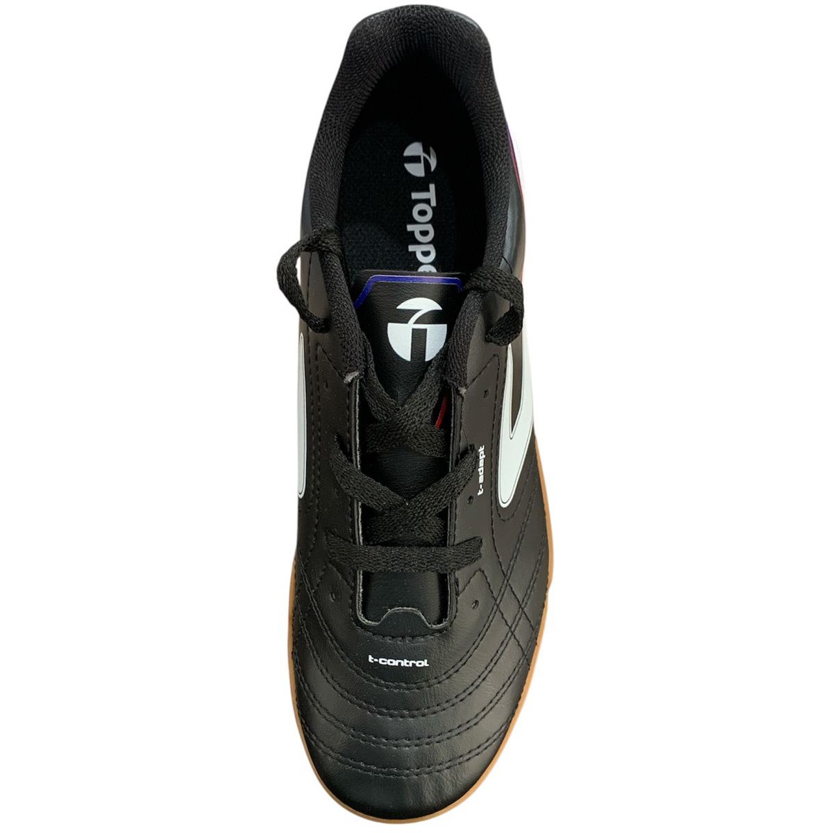 Chuteira Futsal Topper Bairro Preto Branco Preto/Branco 3