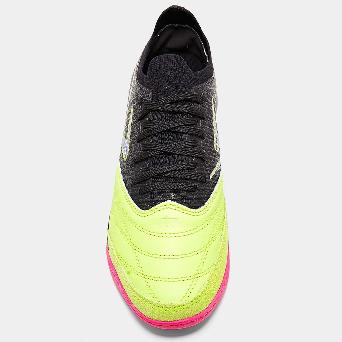 Chuteira Futsal Topper Dominator Fuse Preto Verde Preto/Verde/Rosa 5