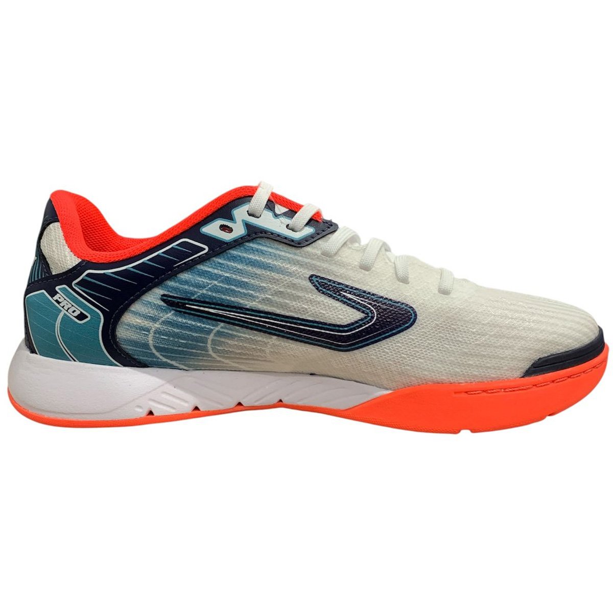 Chuteira Futsal Elite Topper Branco Coral